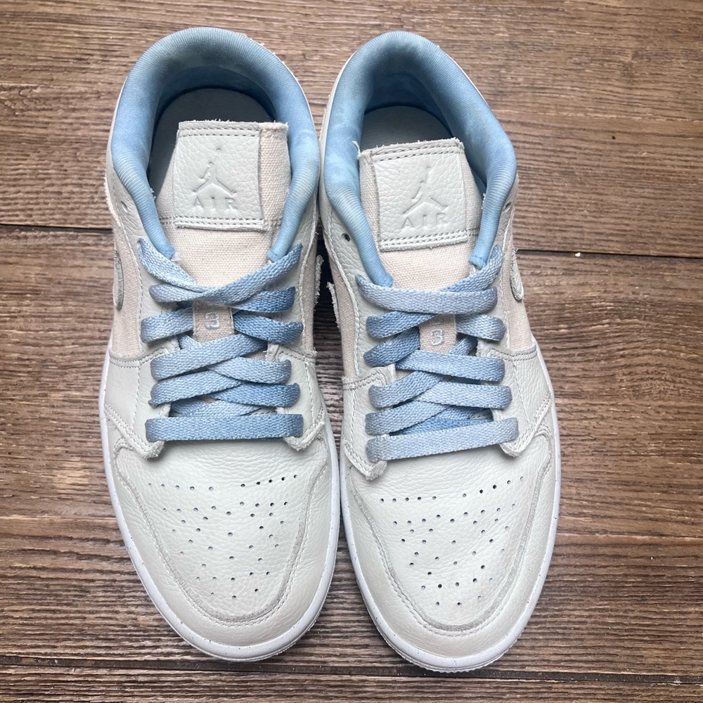 Nike Womens Air Jordan 1 Low 'Sail Canvas' - 7 - Picture 10 of 14